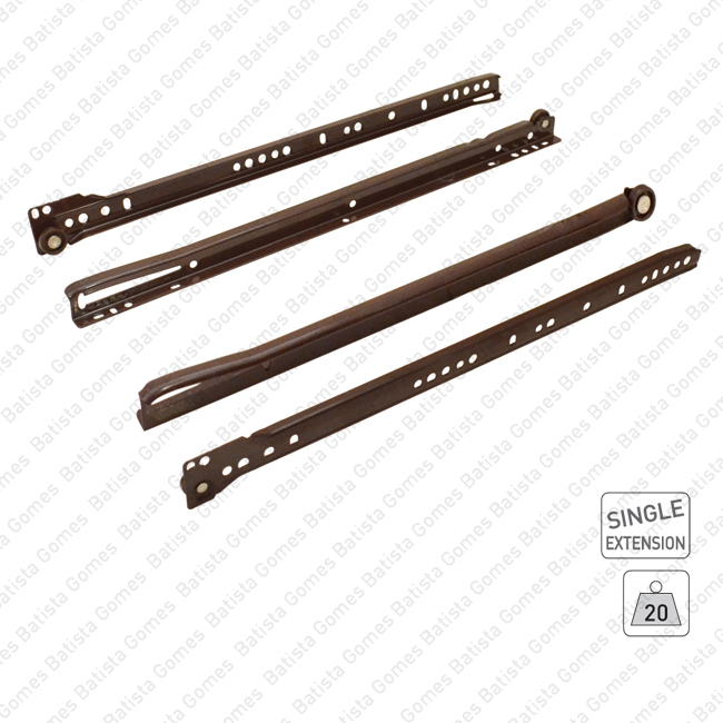 Corredi�as para gavetas - LOW COST Series / Extra��o parcial / 20Kg